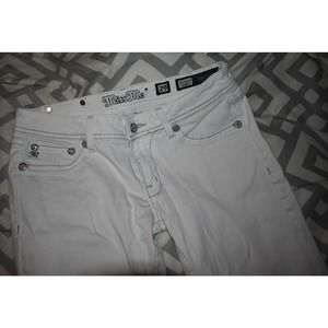 Miss Me Size 29 White Skinny Jeans